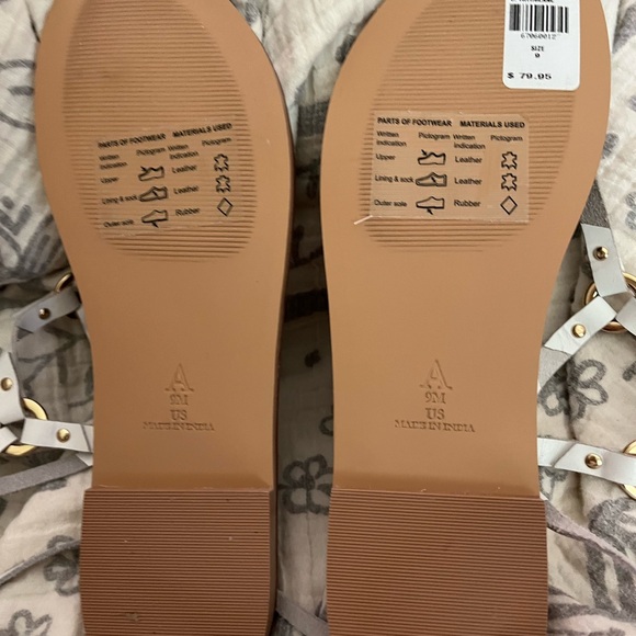 White Anthropologie size 9 NWT Sandals - Picture 4 of 4